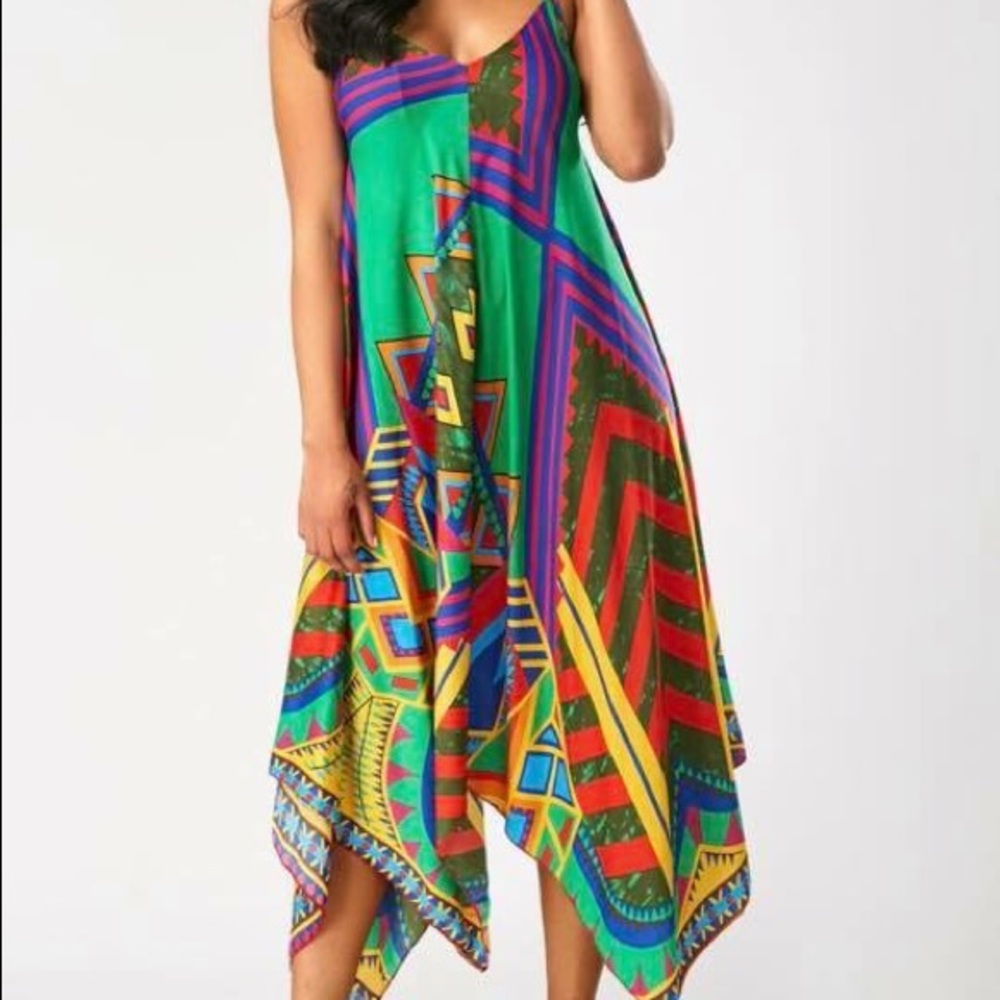 Size L Multicolor Summer Dress (BRAND NEW) - Picture 2 of 5